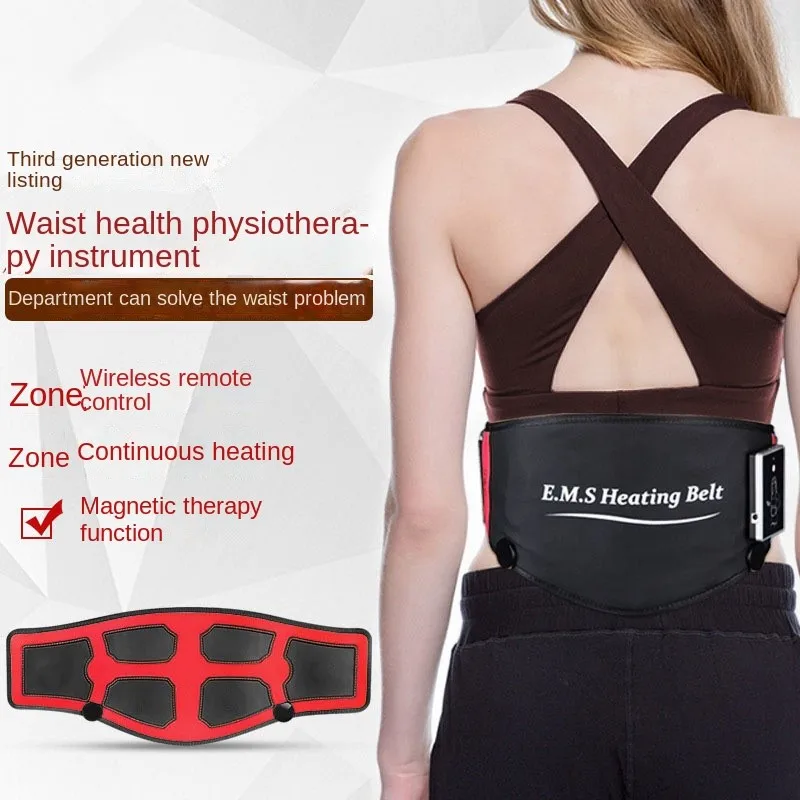 

Hot moxibustion lumbar massage Belt heating fat reduction Wireless charging style physiotherapy household multifunctional belt