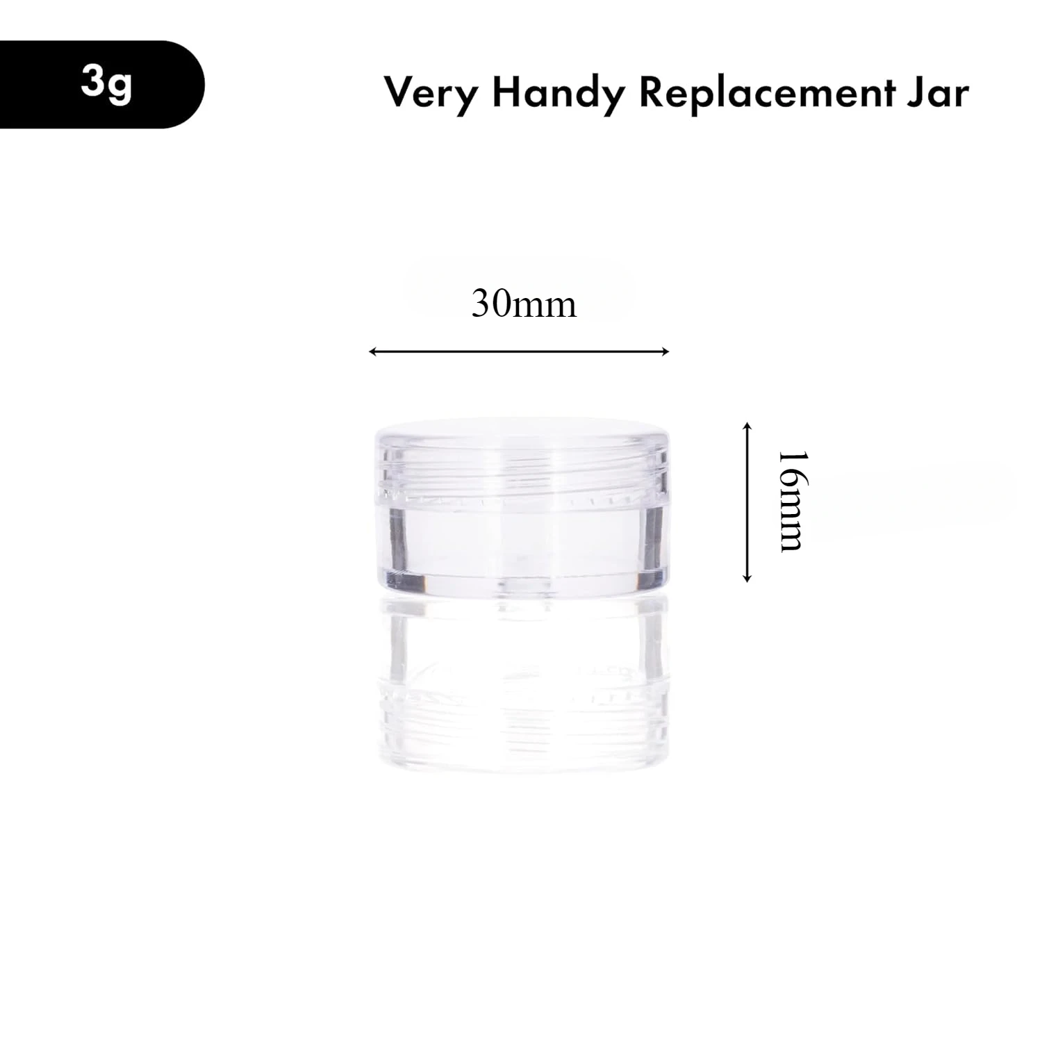 60 Stück 3 g Kunststoff-Kosmetikbehälter mit Deckel für Lotion, Cremes, Toner, Lippenbalsam, Make-up-Proben, Gläser, BPA-frei