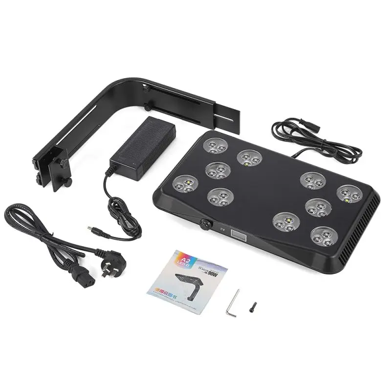 

Sunrise Sunset 90W Coral Reef Light Dimmable Timing Function LED Aquarium Lamp for Marine Fish Tanks