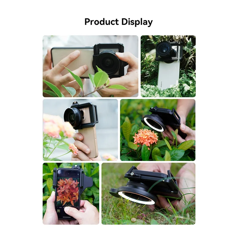 

Latest 10-20X Zoom Macro Lens + LED Fill Light Kit Universal Clamp HD Camera Lens Kit For Iphone Smartphones