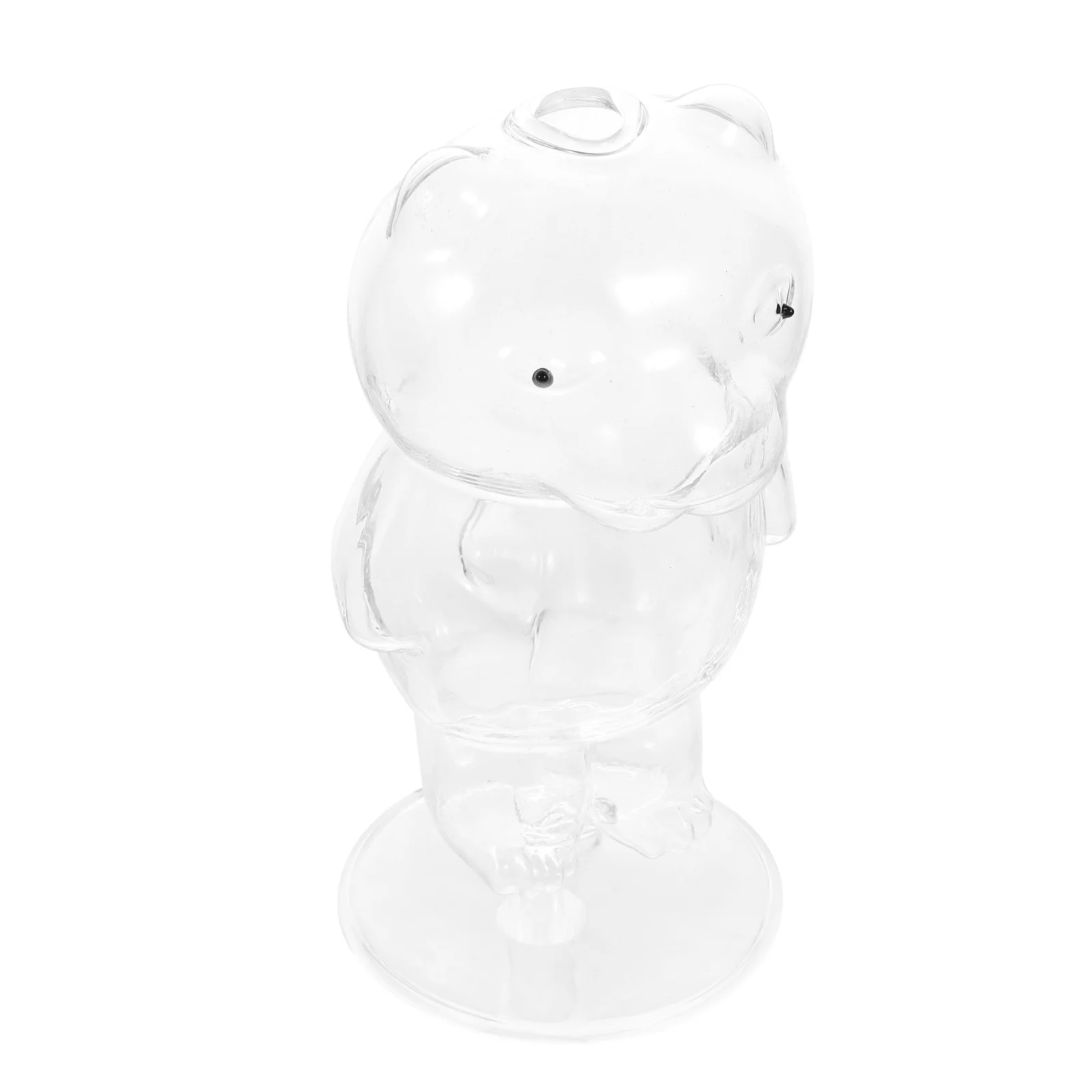 

1Pcs Unique Bear Shaped Glass Cocktail Cup Multi-Purpose Heat-Resistant Creative Beverage Container for Wedding Parties