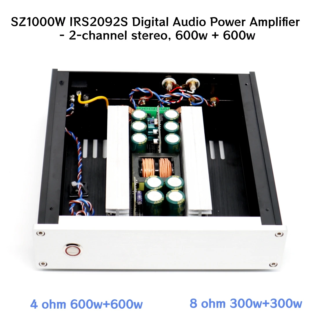 SZ1000W IRS2092S Digital Audio Amplifier - 2-channel stereo system 4 ohm 600w+600w