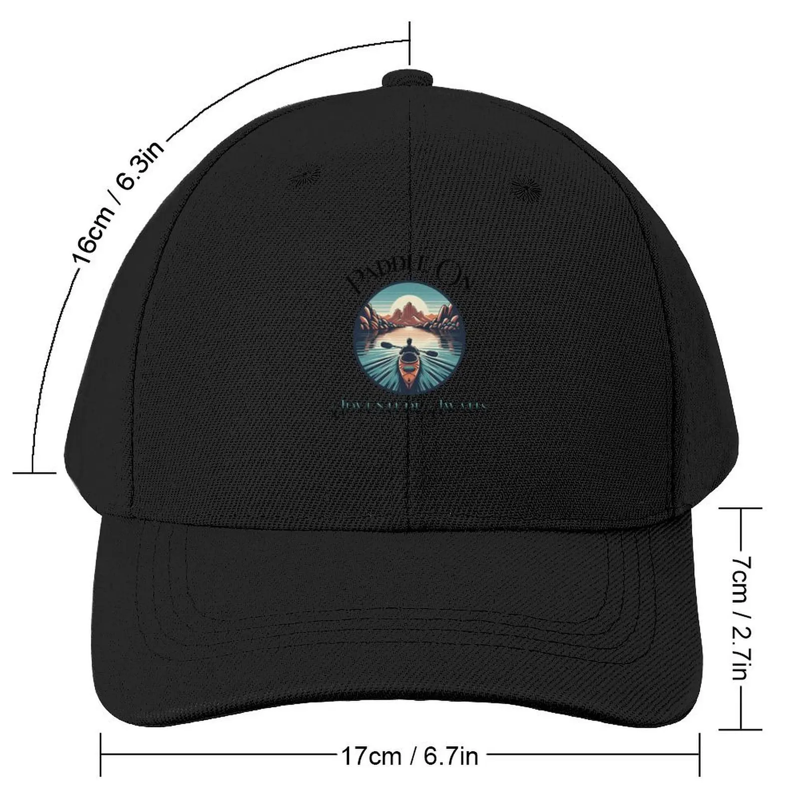 Paddle On Adventure Awaits Baseball Cap Thermal Visor Mountaineering Hats Man Women's