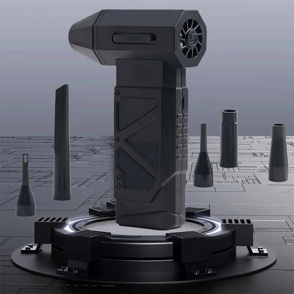 

Турбоструйный вентилятор 4500000 об/мин, 6 скоростей, регулируемый мощный вентилятор со сжатым воздухом, тряпка для автомобильной сушилки/ПК/дома, сильное удаление пыли