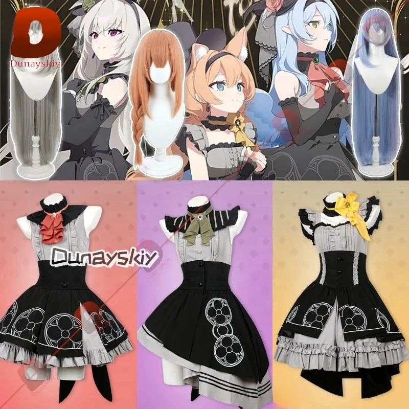 

XT8Anime Game Blue Archive Cosplay Iochi Mari Aomori Mine Utazumi Sakurako Women Girl Dress Necklace Hat Headwear Socks FulXT6@!