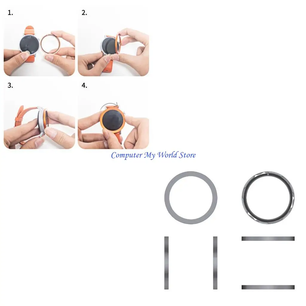 

Легкие кольца с металлической оболочкой для часов CMF позволяют легко получить доступ к функциям