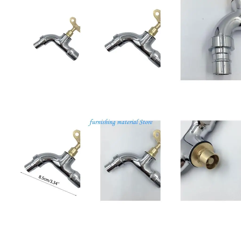 

Y5GD Brass Spool Outdoor Zinc Alloy Outside Tap Washing Machine Faucet Toilet Bibcocks Tap Decorative Outdoor Garden Faucet