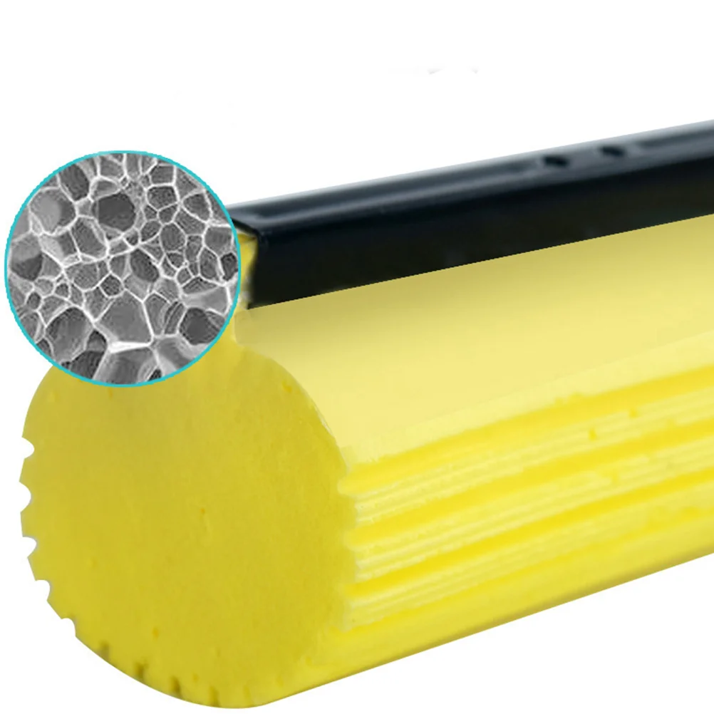 2Pcs Roller PVA Sponge Rubber Cotton Mop Head Replacement Home Floor Cleaning Head Garden Cleaning Supplies (27cm)