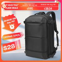 Tigernu Expandable Vacuum Compression 27L-37L Hiking Travel Laptop Backpack For 17inch Storage Pack Luggage With USB Port