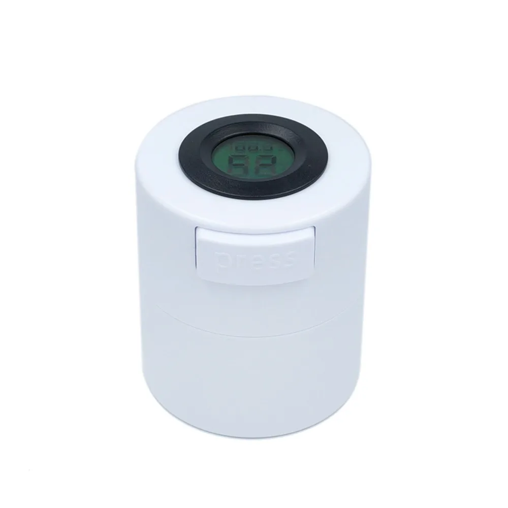 1pcs Temperature Humidity Digital Display Eyelash Glue Storage Tank Leak-proof Plastic Lashes Adhesive Jar Adhesive Container