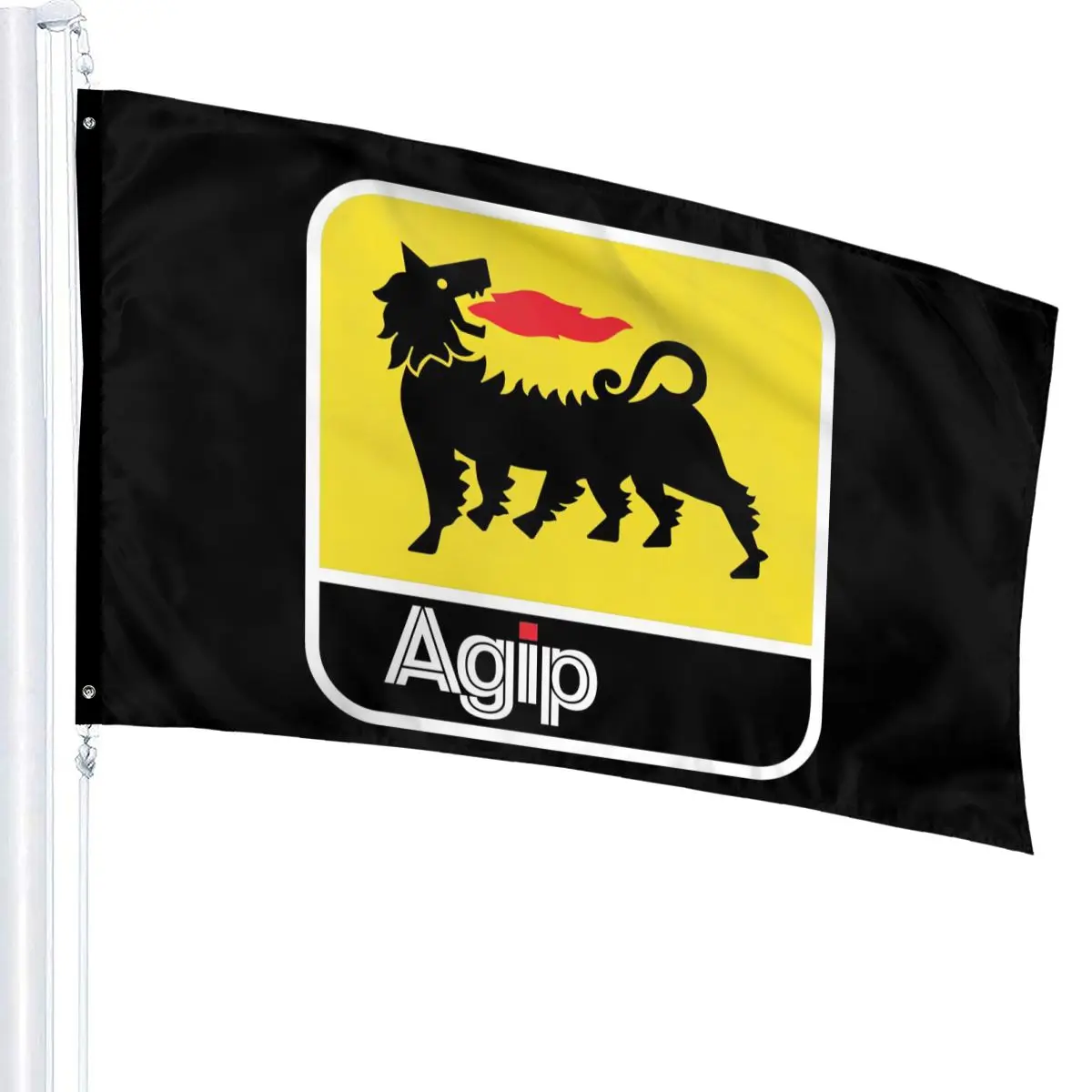 New Ani Eni Agip Lubricants Racing Logo Black Geek Straight Female Cute Design Casual Personality Formal Flag