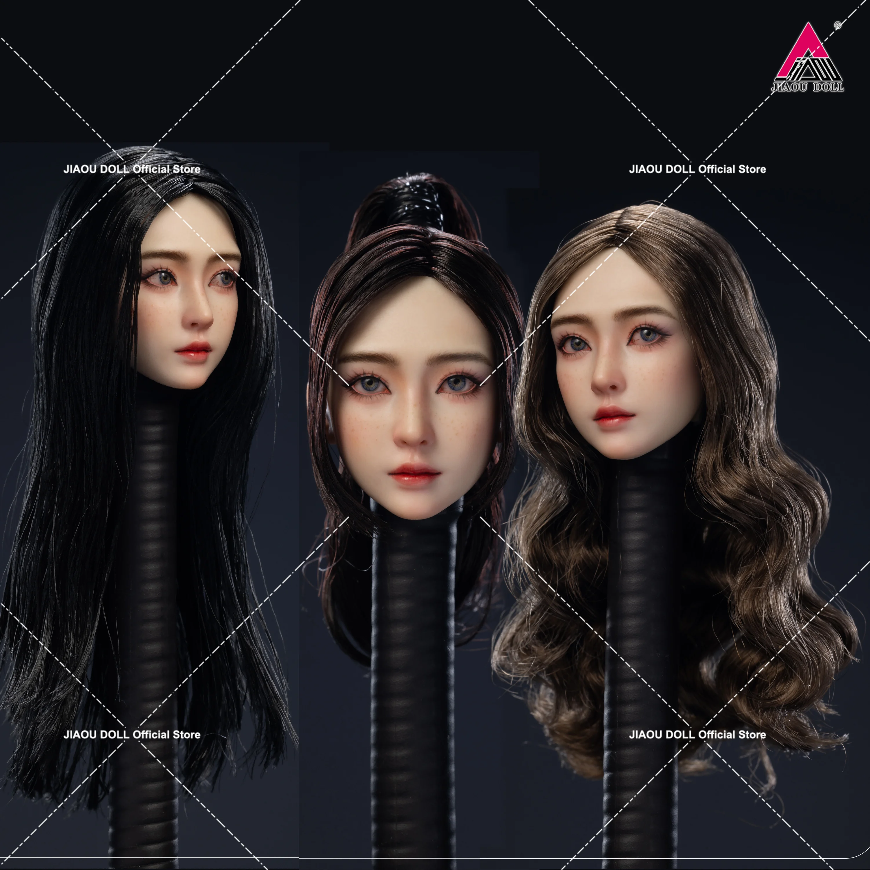 1/6 Schaal Xiaoru Beweegbare Ogen Vrouwelijke Hoofd Carving Model Zware/Licht Make-Up Fit 12 ''Vrouwelijke Soldaat Action Figure body Poppen