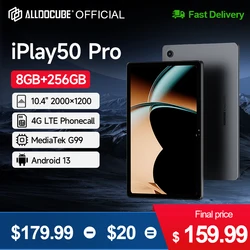 Alldocube iPlay50 Pro Max 10,4-дюймовый планшет 2K Helio G99 Android13 8 ГБ ОЗУ 256 ГБ lte Phonecall Pad iPlay 50 компьютерный планшет