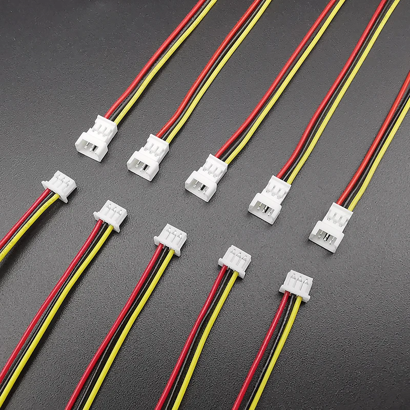 5 par Mini Micro JST 1,25 mm raster 3-pinowe męskie złącze wtykowe żeńskie przewody kablowe 15CM 28AWG przewód elektroniczny
