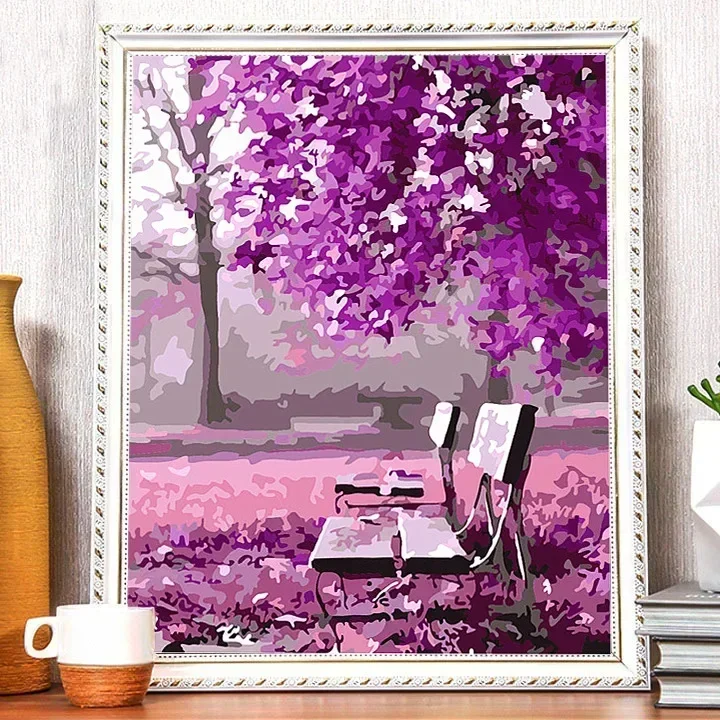 

Tulip DIY Digital Acrylic Flower Painting, Hand-Filled Landscape Painting, Explosion, 21700