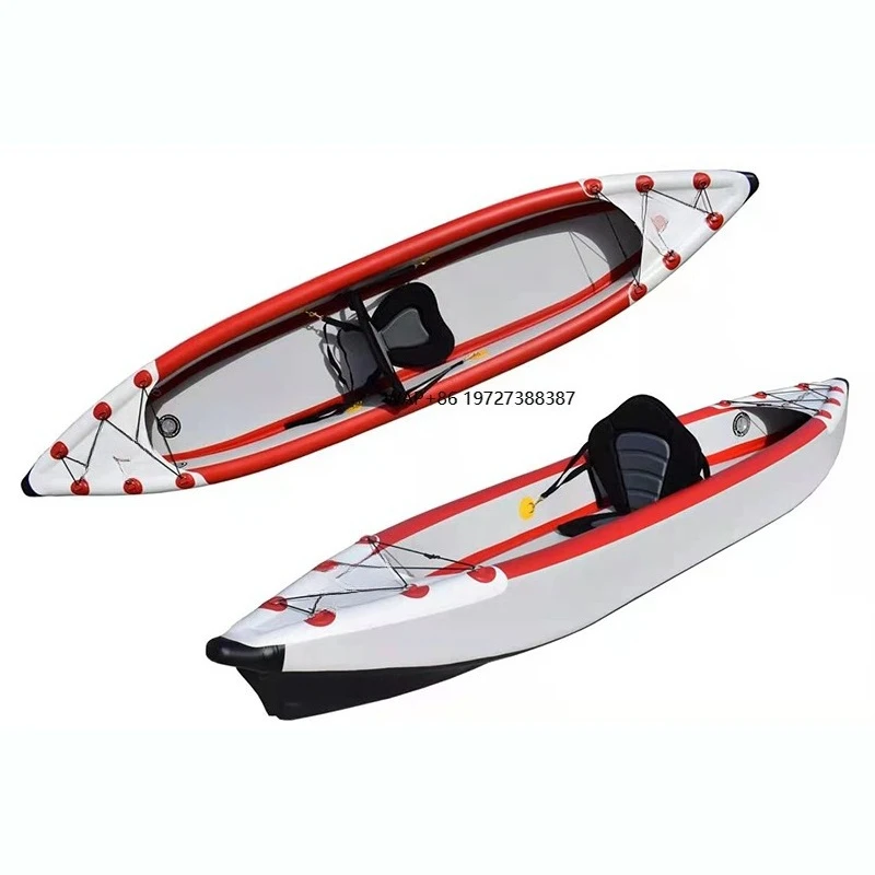 

High Quality 2025 Factory Price Inflatable PVC Dropstitch Kayak Water Sport Play Equipment Inflatable Boat Rowing Boats