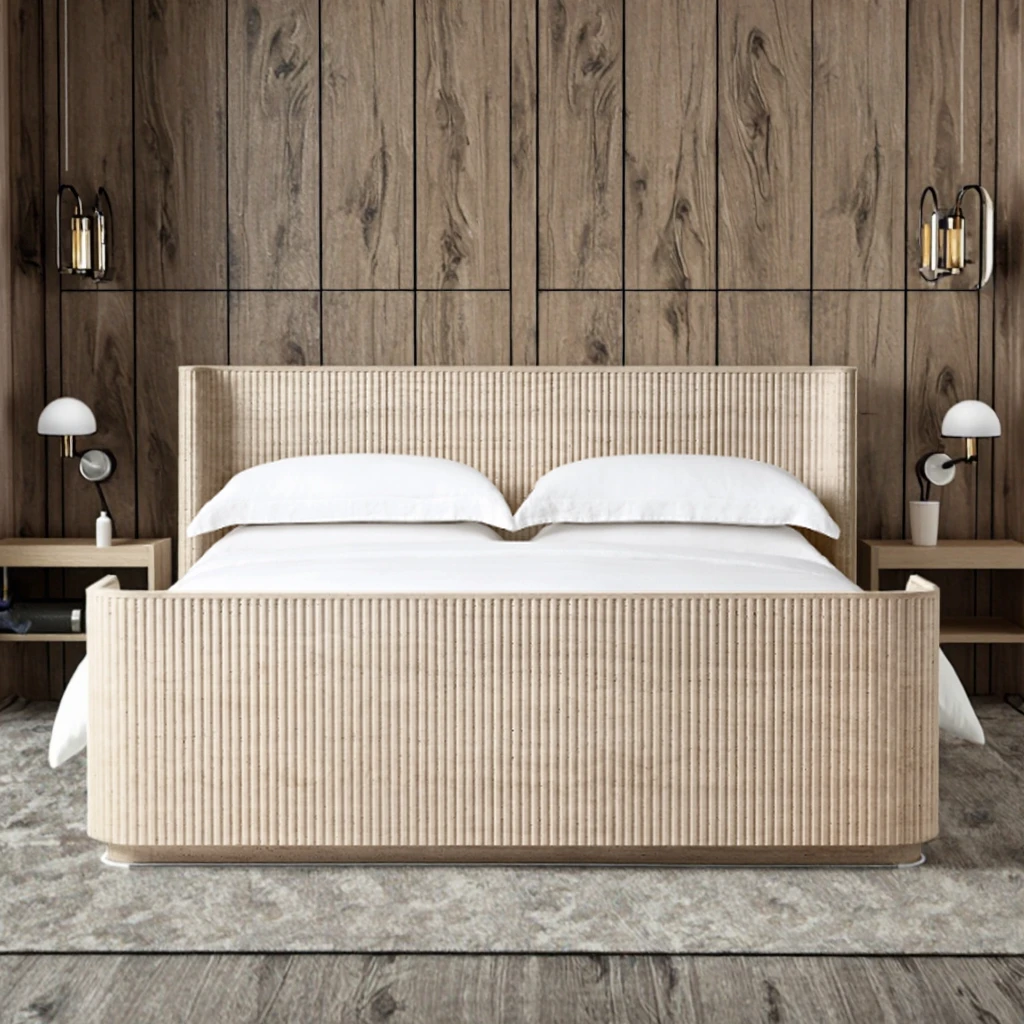 

Роскошная современная мебель для дома, отельная кровать, деревянные кровати в американском стиле, дубовая кровать для спальни