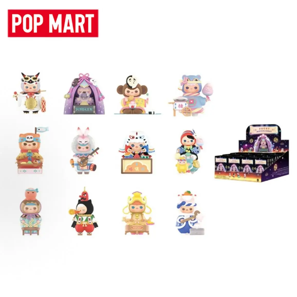 POP MART PUCKY Festival Babies Series Trendy Mystery Box Anime Action Figure Blind Random Box Toys Model Ornament Dolls