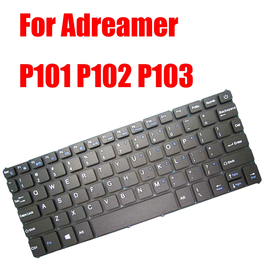 

English US Replacement Laptop Keyboard For Adreamer P101 P102 P103 Black Without Frame New