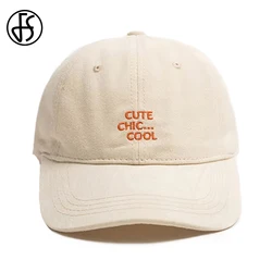 FS Fashion Beige Orange Baseball Caps For Men Brand Women Designer Hats Summer Korean Streetwear Hip Hop Cap Gorras Hombre 2026