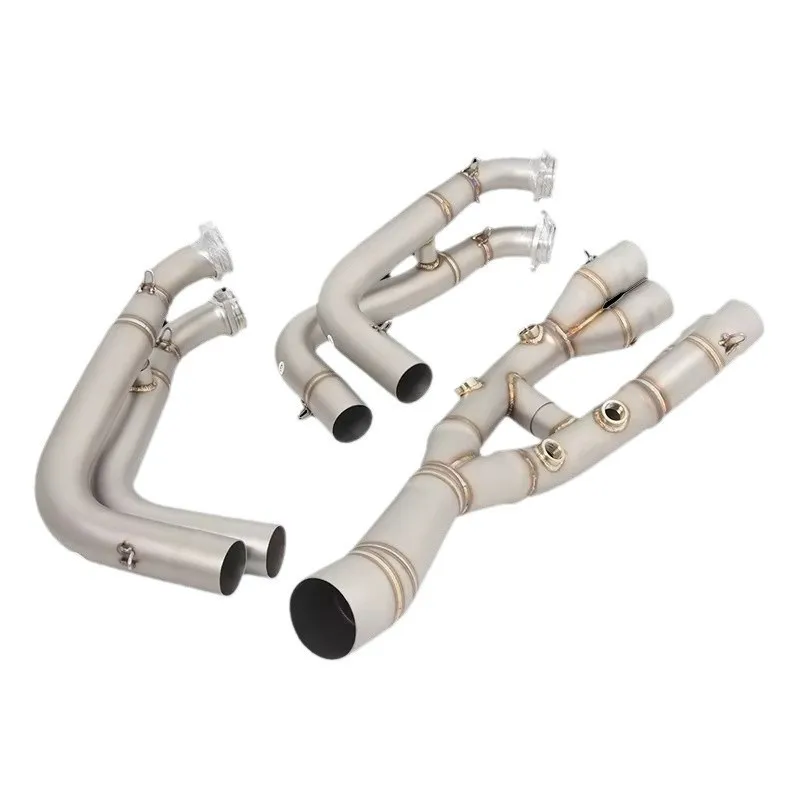 Slip On For BMW S1000RR S1000R 2019 - 2023 Motocycle Exhaust Front Link Pipe Modify Moto Escape Tube Connecting 60mm Muffler