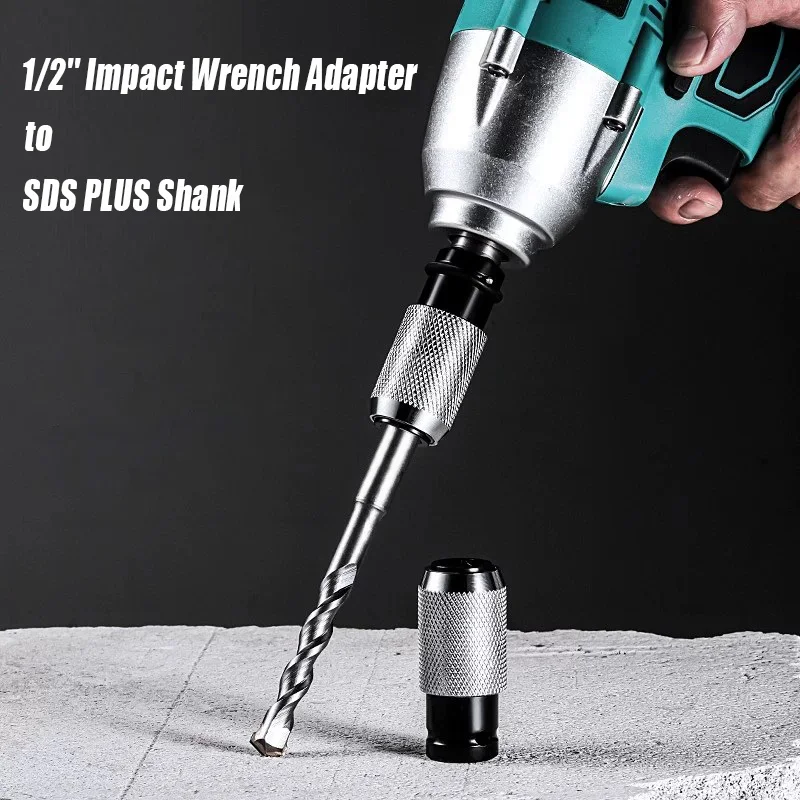 Vearter Adapter for converting Electric Wrench to Hammer Convert With SDS-PLUS Interface For SDS PLUS Shank Concrete Drill Bit