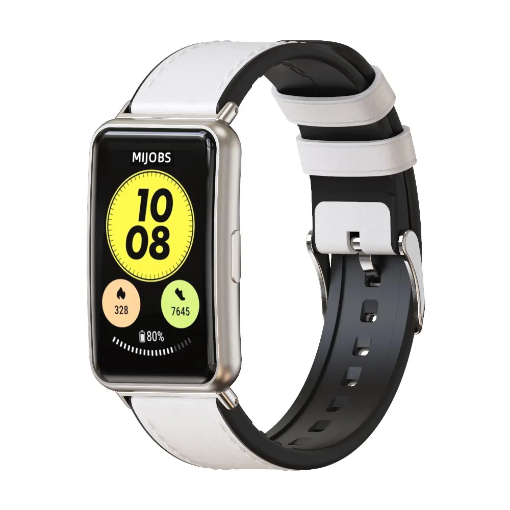 Ремешок кожаный для Huawei Watch FIT, сменный Браслет для смарт-часов Huawei, аксессуары для наручных часов