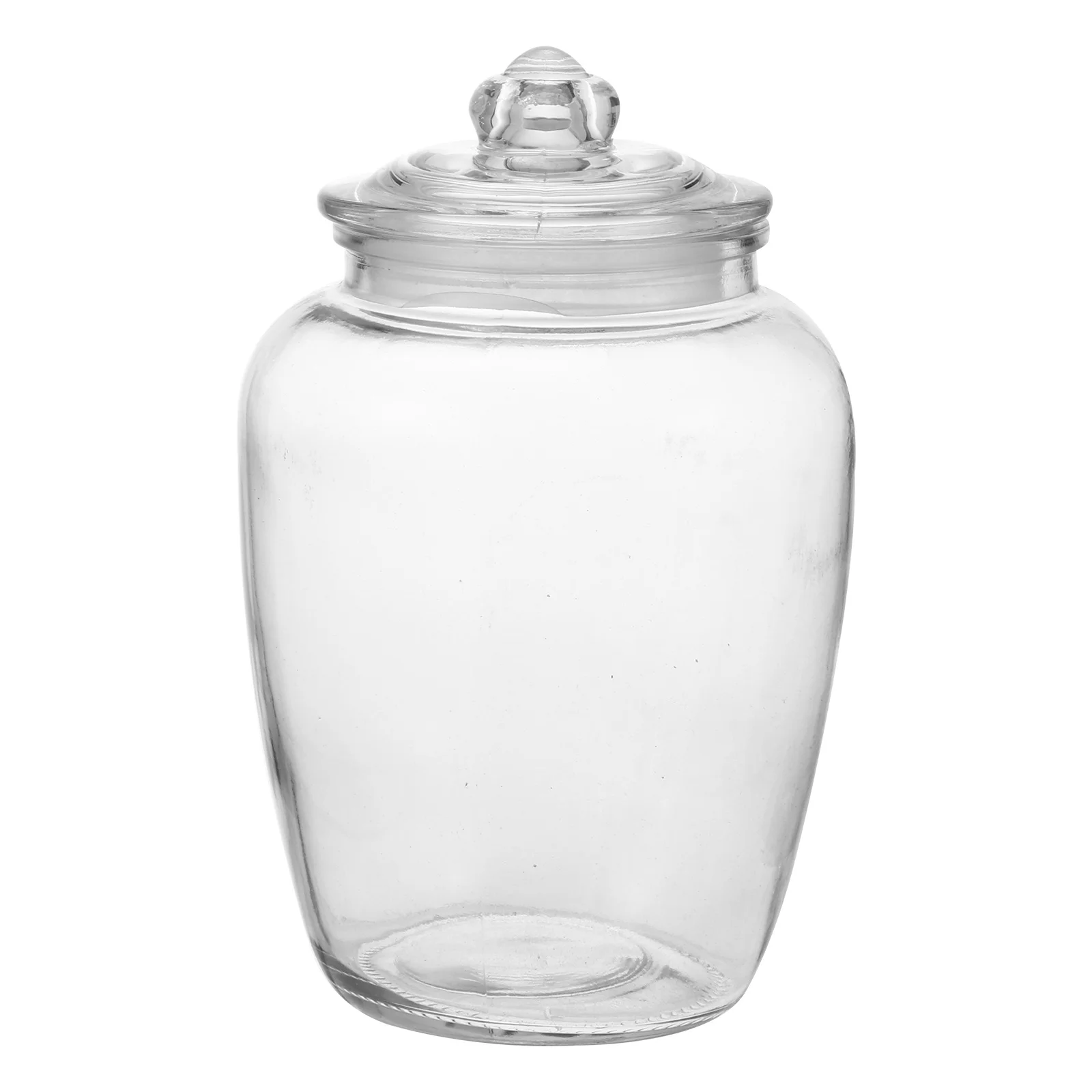 

1Pcs Large Capacity Glass Storage Container Transparent Airtight Sealed Canister for Food Dry Goods Kitchen Staples Storage Jar