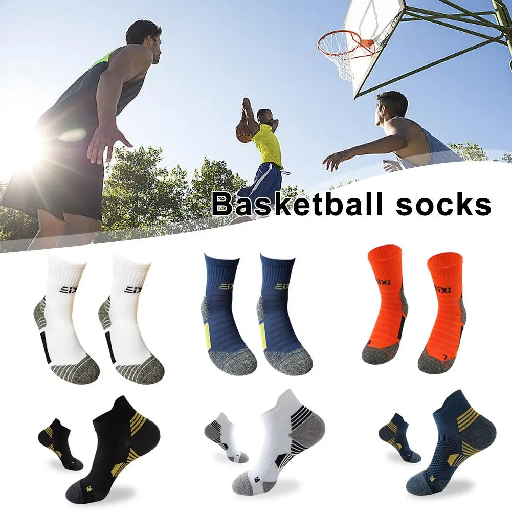 

1pair Sports Socks Nano Anti Odor Socks Breathable Anti Length Men's Running Mid Slip Absorbent Socks Sweat Soft Fitness Sh W2Q0