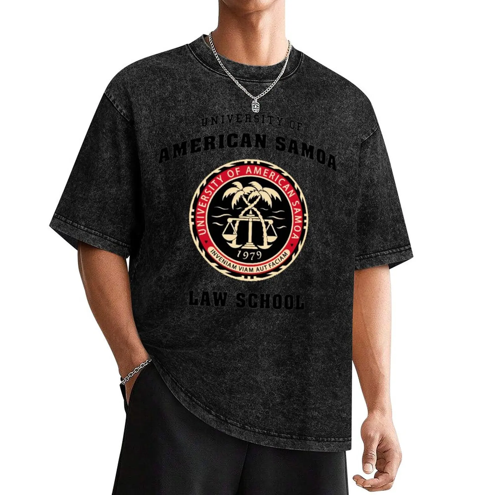 American Samoa University T-Shirt cotton man t-shirts cute tops quick drying vintage graphic tee clothing for men