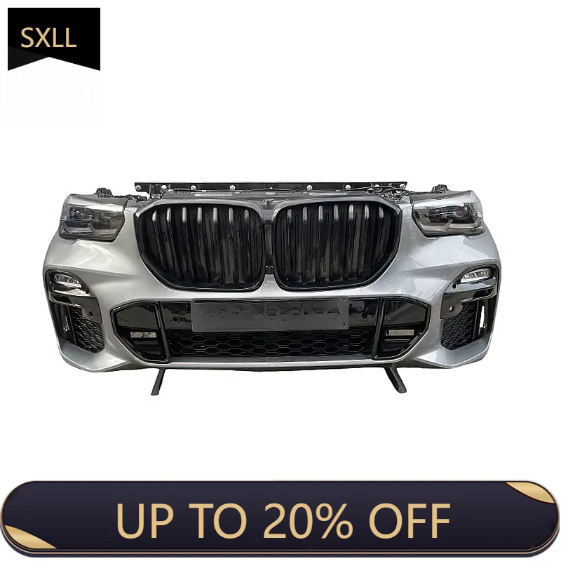 

SXLL 2019-2022 G05 X5 Front Bumper Assembly Features High Quality Front Bumper Headlight Hot Sale G05 Body Kit