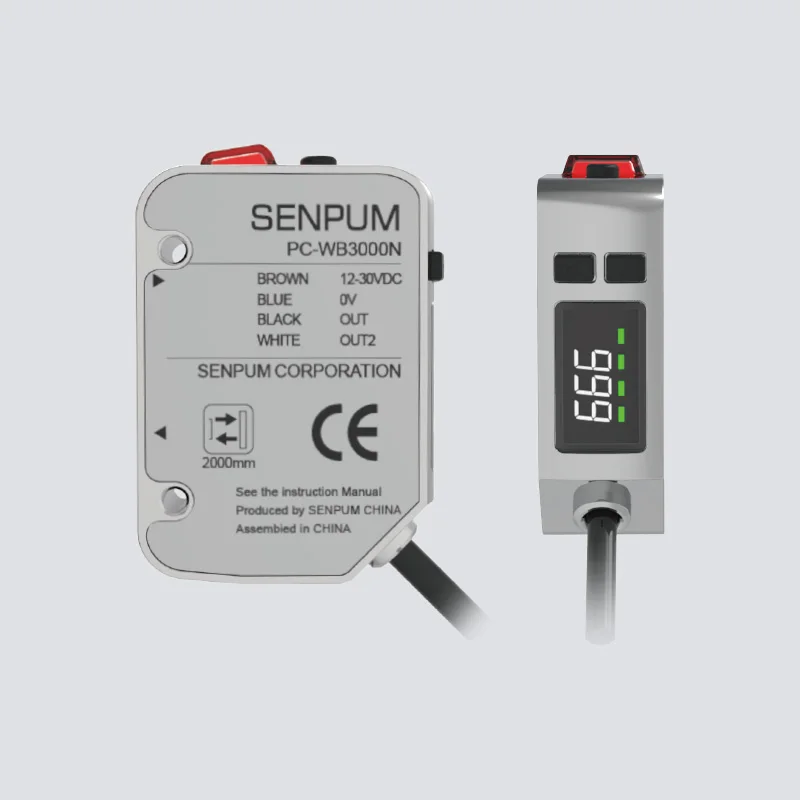 

Senpum Line Spot Type Color Mark Sensor De Color De 24V 3m Long Distance Photoelectric Photocell Laser Color Mark Sensor Switch
