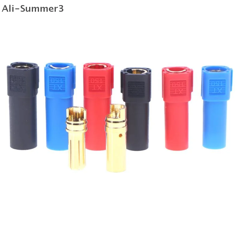 5 uds Amass XT150 6mm conector tipo bala adaptador juego de enchufe macho hembra 130 amperios de alta calificación para batería LiPo RC