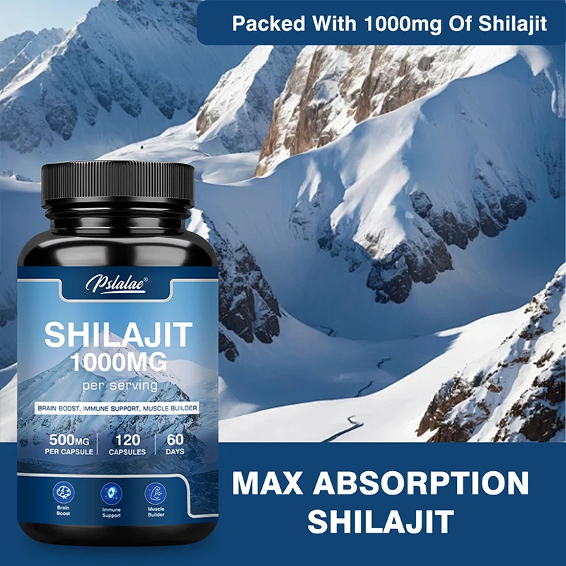 Shilajit 1000 Mg - Enhances Strength, Energy, Endurance, Improve Immunity, and Provides Antioxidant Properties