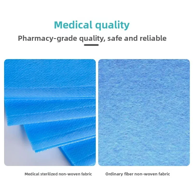 Paño quirúrgico desechable 50x60 Sábana quirúrgica no tejida estéril Esterilización de etileno Embalaje independiente 50PCS