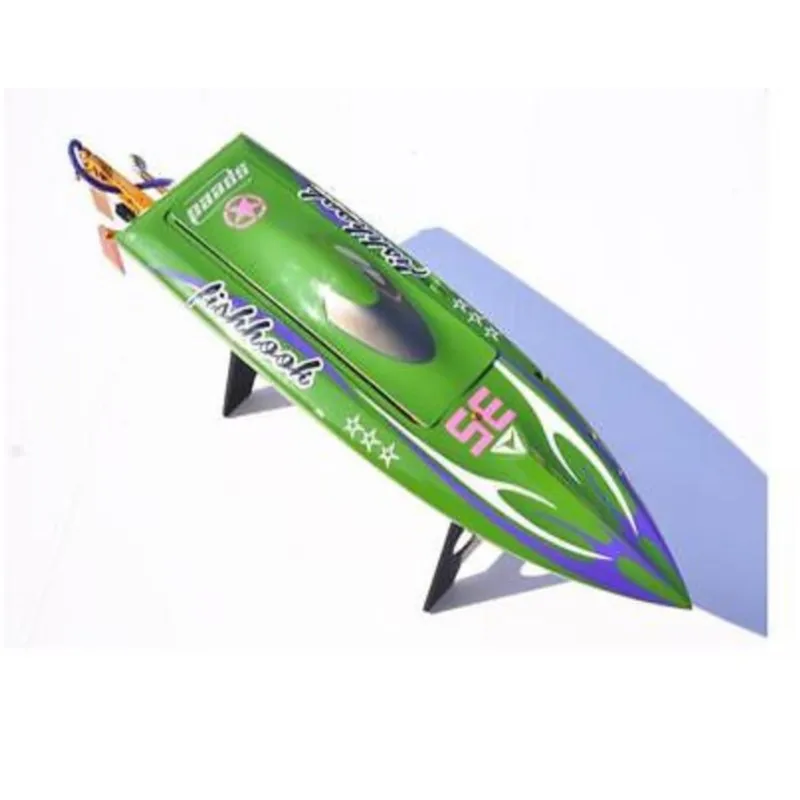 

ır DTRC Toucanhobby H625 Fiber Glass Green Electric Race PNP RC Boat W/ Motor Servo ESC W/O Battery