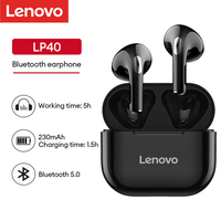 Choice Lenovo LP40 Wireless Earphones HiFi Stereo Music Sport Game Bluetooth Headphone Low Latecy Noise Reduction HD Call Earbud