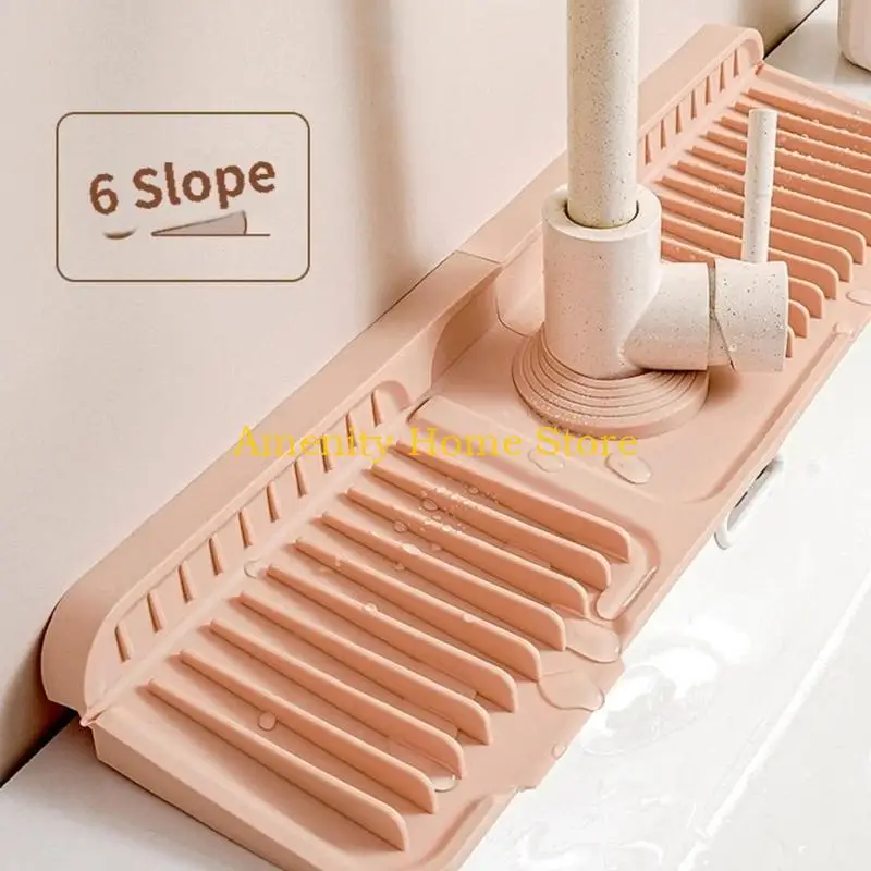 F26C Flexible Rubber Water Barrier For Faucet tradition Measurements And Slip Resistant Bottom Build