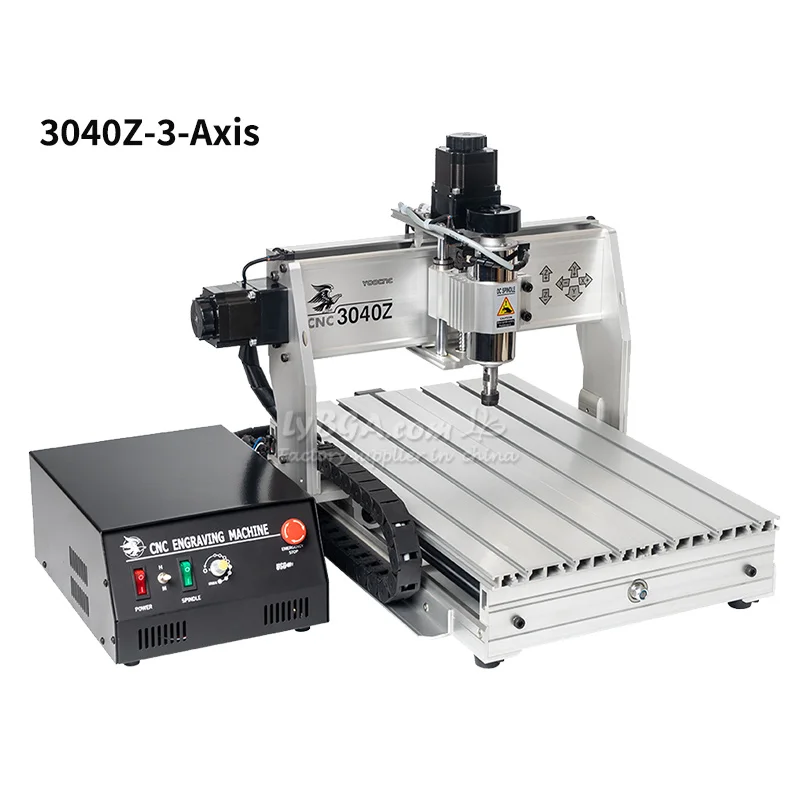 Routeur CNC 4 axes 3040, 3 axes, gravure sur bois, perçage, fraisage, Machine de découpe, 300x400mm, USB, poignée Wirh, roue, sculpture