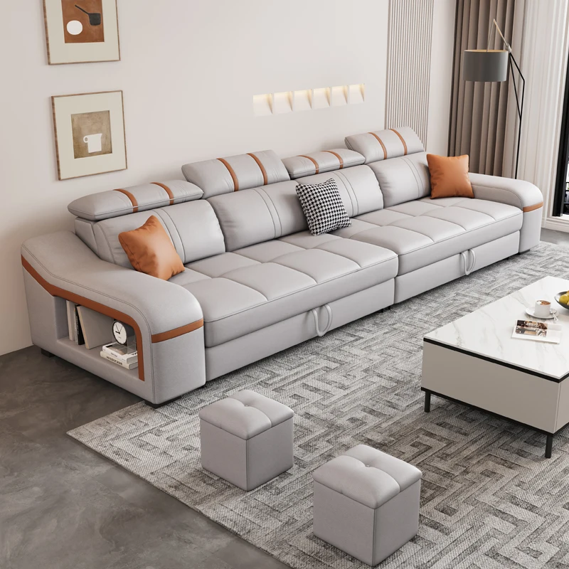 Storage New Couches Soft Simple Comfortable Designer Foldable Puffs Sofa Bed Modern European Divani Da Soggiorno Home Furniture