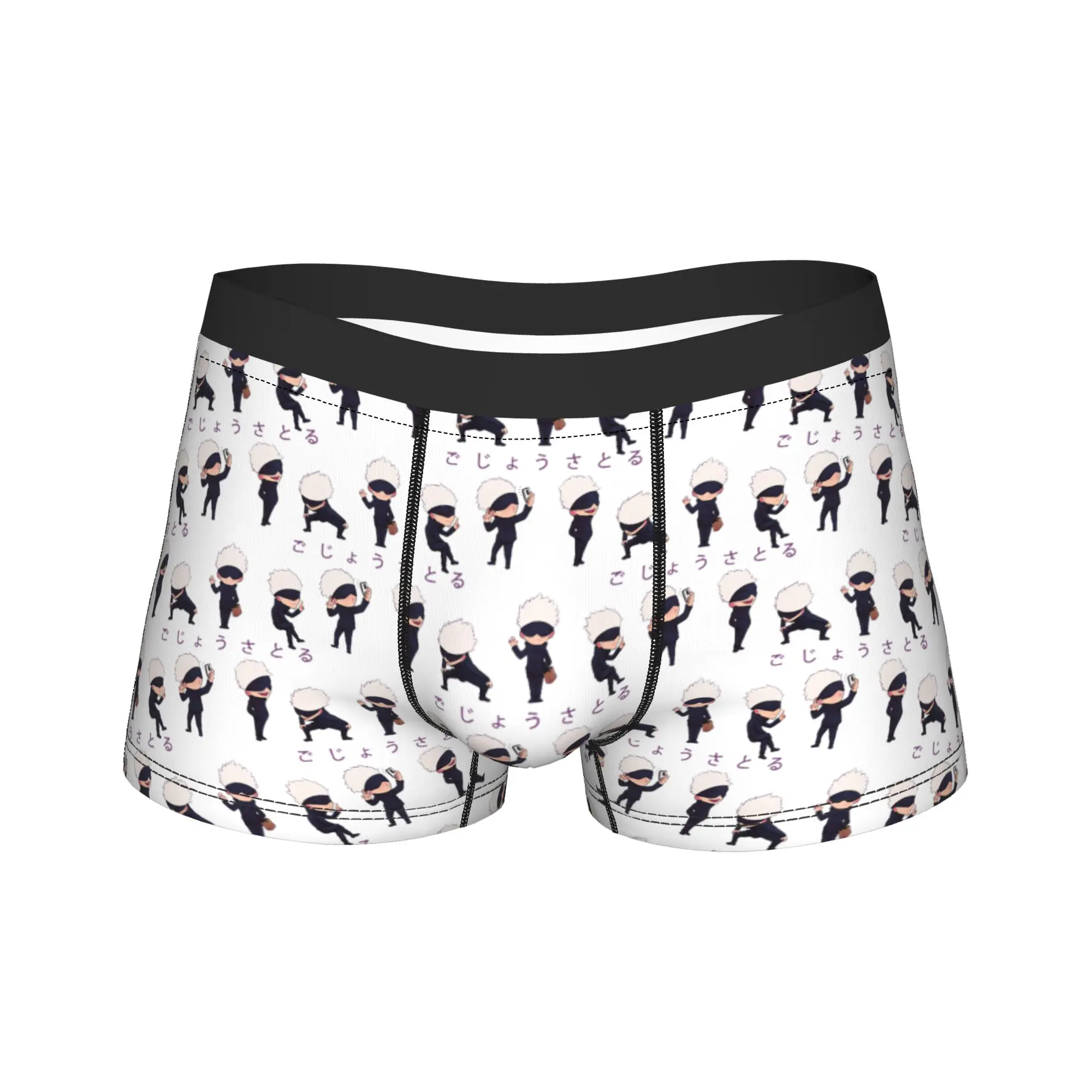 

Lil Gojo Мужское нижнее белье Jujutsus Аниме Gojo Kaisens Трусы-боксеры Шорты Трусики Забавные мягкие трусы для Homme S-XXL