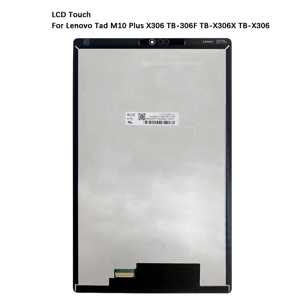10.1\'\' For Lenovo Tab M10 HD 2nd Gen TB-X306X TB-X306F X306 10.3\'\' For Lenovo Tab M10 FHD Plus TB-X606F TB-X606X TB-X606 LCD