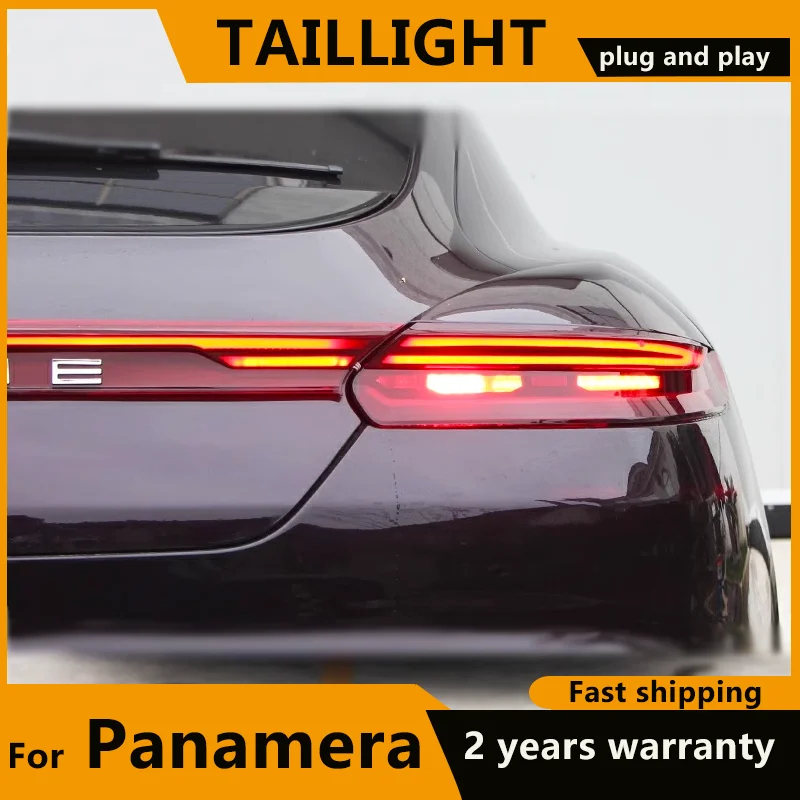 For Porsche Panamera LED Tail Lights 2014 2015 2016 Panamera 970 971 LED Rear Fog Brake Dynamic Turn Signal Rear trunk lights