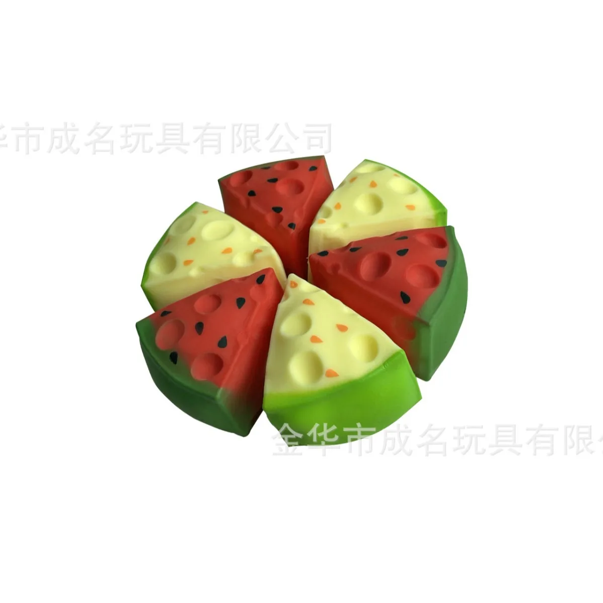 Jeu de nourriture simulée cantaloup, maison de jeu fluide, pincement de pastèque, décompression musicale, pincement de nourriture douce, jouet d'évent