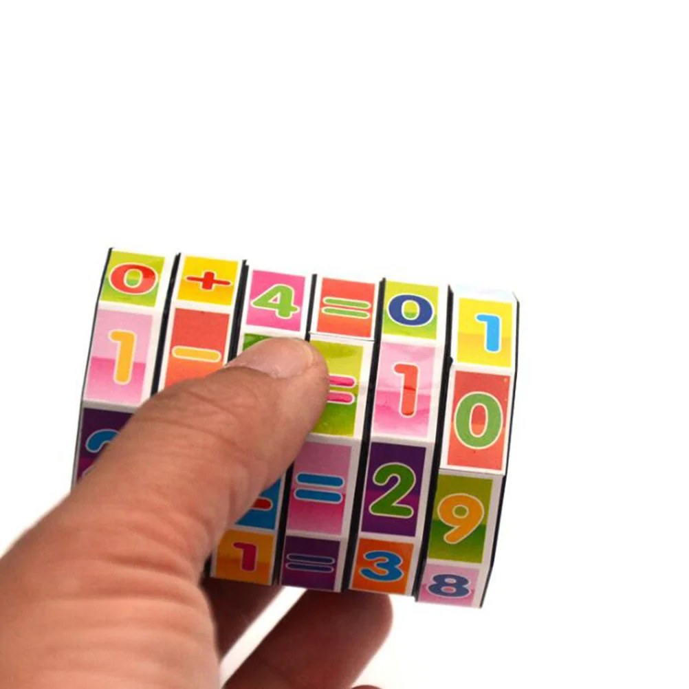 Number Puzzle Cube Kids Mathematics Learning Game Educational Gift for Children Portable Travel Brain Teaser Stem Activity