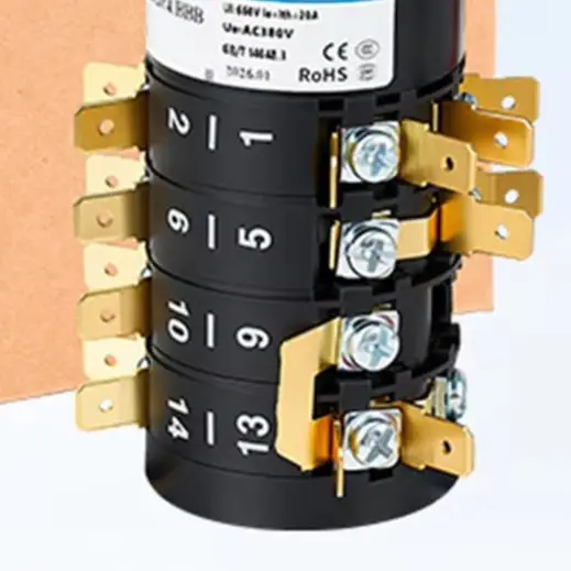HZ5B-20/4 7 Gear 4 Section Rotary Cam Switch 20A 380V Combination Changeover For Welding Machine Motor Control Industrial