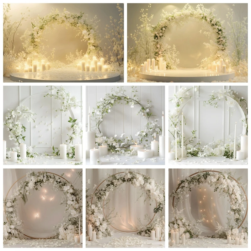 Wedding Bride Photo Photographic Backdrop Photography Flowers Wall Birthday Party Decor Maternity Photo Backgrounds Photo Studio