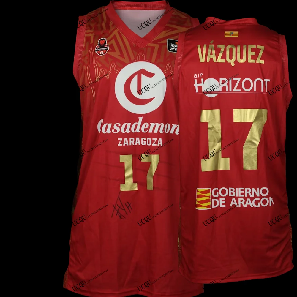 2025-26 ليسكانو # 4 كاساديمونت سرقسطة كرة السلة جيرسي ثلاثية الأبعاد تي شيرت مطبوع مباراة جيرسي المنزل الكبار طفل عادية التوقيع اسبانيا