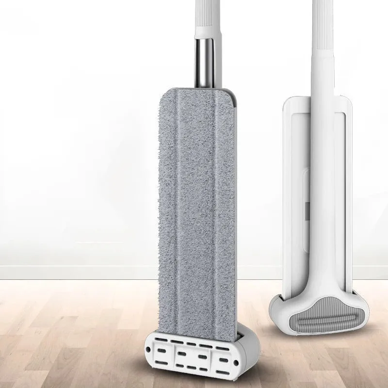 Trapeador mágico para limpiar suelos, fregona giratoria plana, cubo, fregona para suelo, suministros de limpieza del hogar, herramienta 360 ° Diseño giratorio