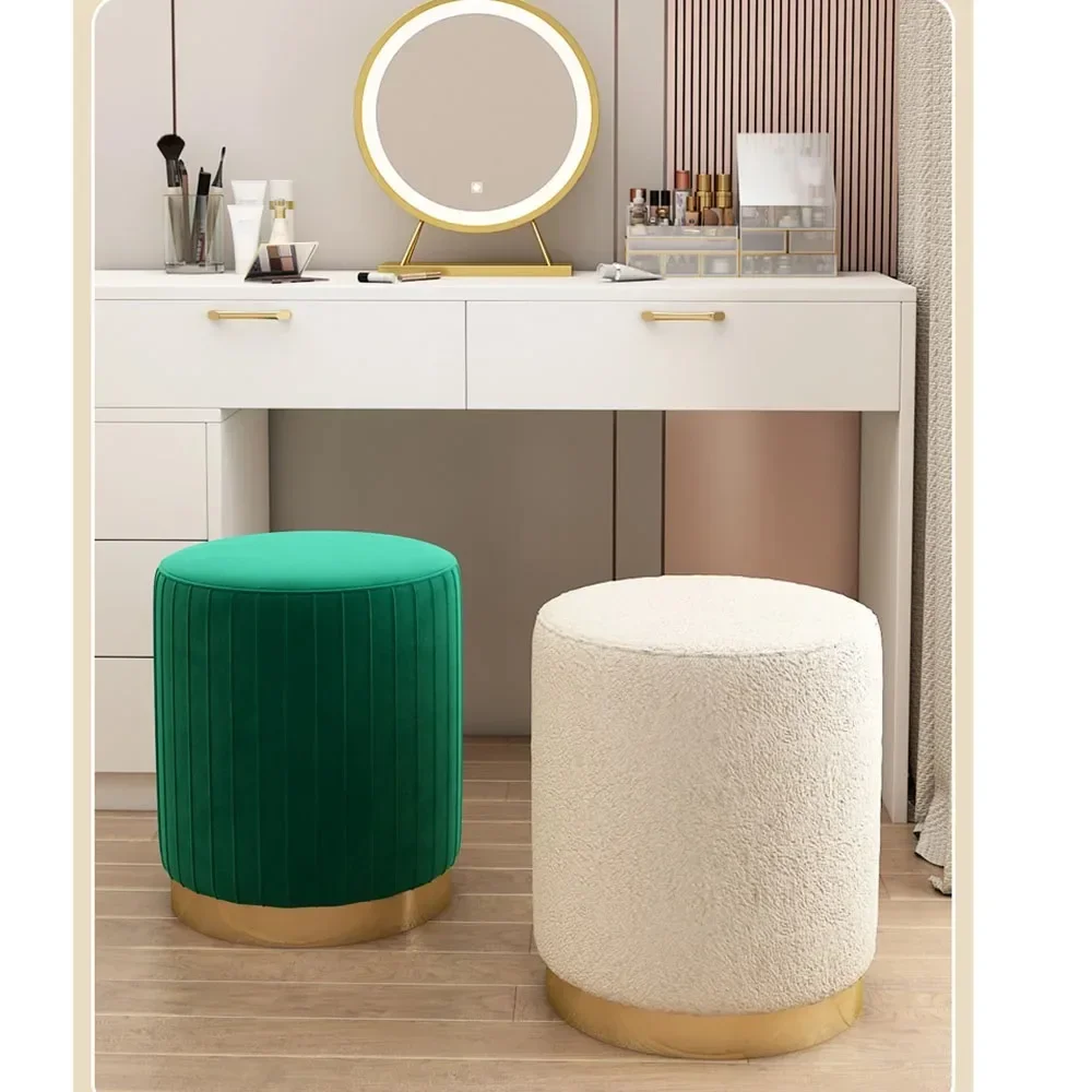 Light Luxury Makeup Stools Chairs Round Stools Bedrooms Sofas Side Stools Dressing Stool Vanity Chairs Storage Bench